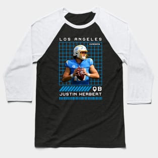 JUSTIN HERBERT - QB - LOS ANGELES CHARGERS Baseball T-Shirt